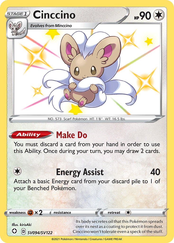 Shining Fates SV94/SV122 Cinccino